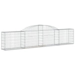 Arched Gabion Baskets 10 pcs 300x30x60/80 cm Galvanised Iron 3146493