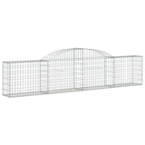 Arched Gabion Baskets 10 pcs 300x30x60/80 cm Galvanised Iron 3146493