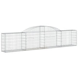 Arched Gabion Baskets 17 pcs 300x30x60/80 cm Galvanised Iron 3146498