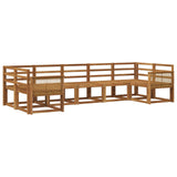 Outdoor Sofa Set 7 pcs Natural Solid Acacia Wood 3385515