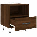 ZNTS Bedside Cabinets 2 pcs Brown Oak 40x35x47.5 cm Engineered Wood 827435