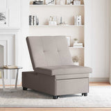 Sofa Bed Taupe 194 x 50 x 82 cm Plywood 42008587