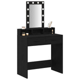 Dressing Table Black 79 x 41 x 140 cm Engineered Wood 865164