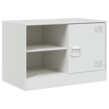TV Cabinets 2 pcs White 67x39x44 cm Steel 841702
