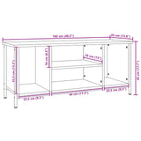 TV Cabinet Artisan Oak 102 x 35 x 45 cm Engineered Wood 873884