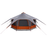 Family Tent Grey and Orange 5-Person 42017396
