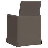 Dining Chairs 2 pcs Light grey 57 x 67 x 95 cm Linen 42017901
