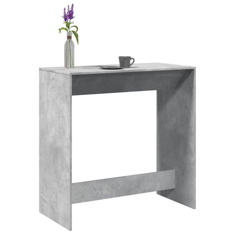 ZNTS Bar Table Concrete Grey 102x50x103.5 cm Engineered Wood 854430