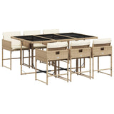 Garden Dining Set Beige, Cream white, Black 3211270