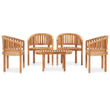 Garden Lounge Set Natural Teak Smooth-sanded teak hardwood Medium 3059963