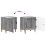 Bedside Cabinet 2 pcs Grey Sonoma 43 x 34.5 x 50 cm 894578