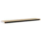 Floating Wall Shelves 4 pcs Oak and White 120x23.5x3.8 cm MDF 326587