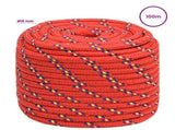 Multipurpose Utility Rope 18 mm 100 m Red PP 1995 kg Max Load 3473335