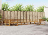 Outdoor Sofa Set 7 pcs Natural Solid Acacia Wood 3368087