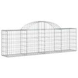 Arched Gabion Baskets 25 pcs 200x30x60/80 cm Galvanised Iron 3146084
