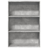 Bookcase Concrete Grey 80x30x114 cm Engineered Wood 857934