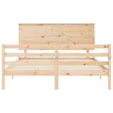 Bed Frame without Mattress 160x200 cm Solid Wood 3195231