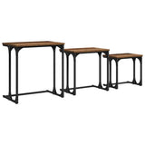 Nesting Coffee Table 3 pcs Old wood Engineered wood 883531