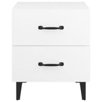 Bedside Cabinet White 40x35x47.5 cm 811988