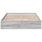 Bed Frame with Drawers without Mattress Grey Sonoma 135x190 cm Double 3280697