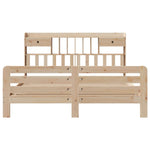 Bookcase Bed without Mattress 180x200 cm Super King Solid Wood Pine 3309971
