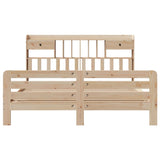 Bookcase Bed without Mattress 180x200 cm Super King Solid Wood Pine 3309971