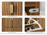 60cm Shoe Storage Cabinet with 2 Flip Drawers,Free standing Shoe Cabinet with Metal Handles for W6296P540650