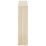 243045 Shoe Cabinet 2-Layer Mirror Oak 63x17x67 cm