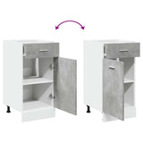 Drawer Bottom Cabinet Lyon Concrete Grey 40x46x81.5 cm Engineered Wood 856082
