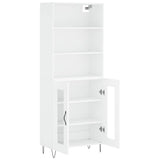 Highboard White 69.5x34x180 cm Engineered Wood 3189309