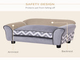 Dog Sofa Bed for XS-Sized Dogs, Cat Sofa with Soft Cushion, Pet Chair Lounge with Washable Cover, T3398P349668