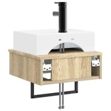 Wall-Mounted Wash Basin Sonoma Oak 40 x 41 x 39 cm 890200