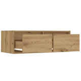 TV Cabinet with LED Lights Artisan Oak 75x35.5x25 cm 860237