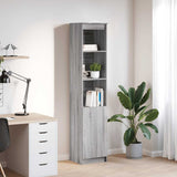 Highboard Grey Sonoma 37.5x35x180 cm Engineered Wood 861675