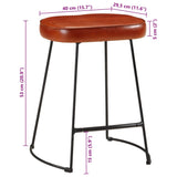 Bar Stools 2 pcs Dark Brown 40x29.5x53 cm 358928
