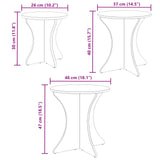 Coffee Table 3 pcs White 873569