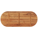 Table Top 140x60x2.5 cm Oval Solid Wood Acacia 370091