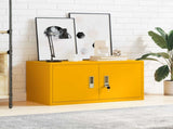 Storage Cabinet Mustard Yellow 80 x 40 x 40 cm Steel 891673