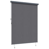 Roller Blind Anthracite 220 x 250 cm Fabric and Aluminum 362096