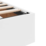 Storage Bed with Mattress Pure White 120 x 190 cm Faux leather 3369938