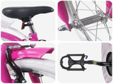 Kids Bike 18 Inches for 5-7 Years Old Dark Pink 42009228