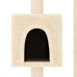 Cat Tree with Sisal Scratching Posts Cream 104 cm 171469