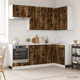 Kitchen Unit LYON 8 pcs Smoked Oak Engineered Wood 3438435