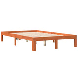 Bed Frame without Mattress Wax Brown 120x200 cm Solid Wood Pine 844170