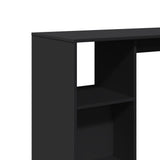 Bar Table with Shelf Black 124x46x103.5 cm Engineered Wood 854392