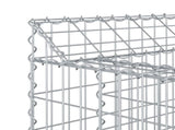 Gabion Raised Bed 2 pcs Silver 3422226