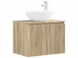 Bathroom Cabinet Set 3 pcs Sonoma Oak 49.5 x 41 x 64.5 cm 3405629