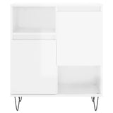 Sideboard High Gloss White 60x35x70 cm Engineered Wood 831190