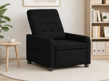 Recliner Chair Black 65 x 93 x 102 cm Fabric 42051309