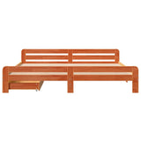 Bed frame without Mattress Wax Brown 180x200 cm Super King Solid Wood Pine 3309031